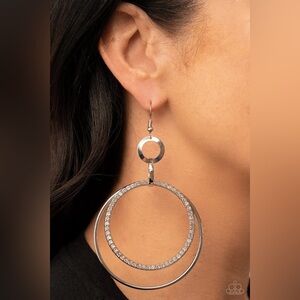 Elegant Silver Hoop Earrings